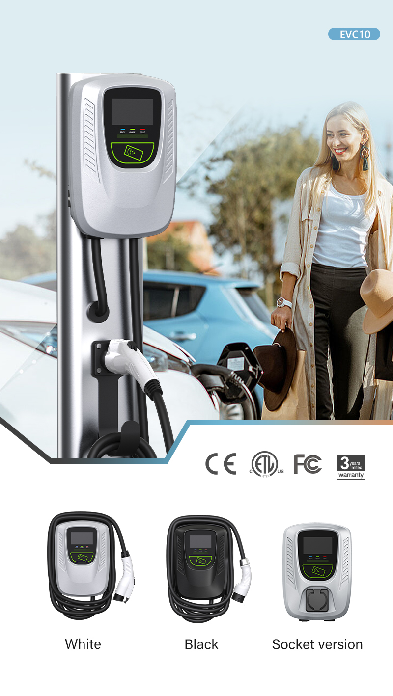 Buy Wholesale Hong Kong SAR Oem Odm Electric Car Ev Charger Type 2 Ac Wall  Box Eu Standard Plug With 4.3 Tft Screen & Ev Charger Wall Box at USD 197