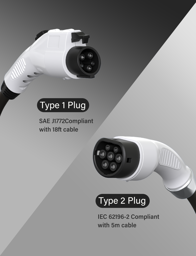 Station de recharge AC EV Type 1 / Type 2 - WEEYE